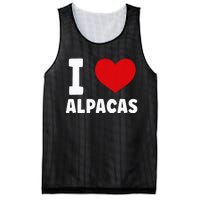 I Love Alpacas Mesh Reversible Basketball Jersey Tank