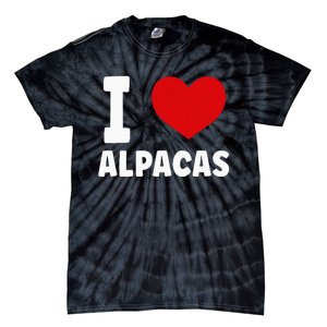 I Love Alpacas Tie-Dye T-Shirt