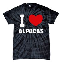 I Love Alpacas Tie-Dye T-Shirt