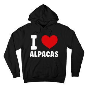 I Love Alpacas Tall Hoodie