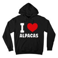 I Love Alpacas Tall Hoodie