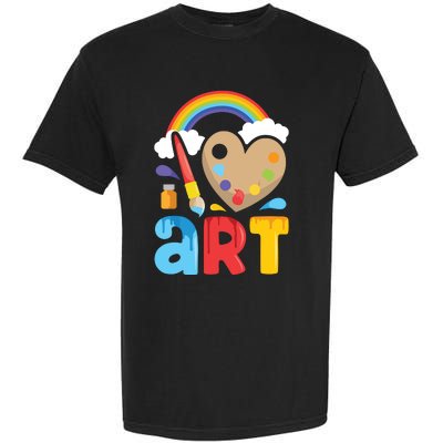 I Love Art Artist Painter Colorful Painting Gifts Garment-Dyed Heavyweight T-Shirt