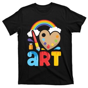 I Love Art Artist Painter Colorful Painting Gifts T-Shirt