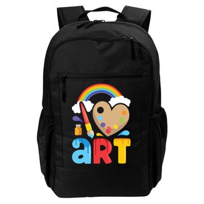I Love Art Artist Painter Colorful Painting Gifts Backpack