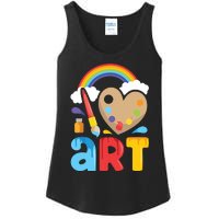 I Love Art Artist Painter Colorful Painting Gifts Ladies Essential Tank