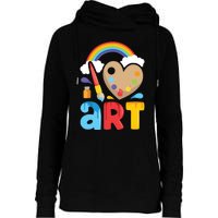 I Love Art Artist Painter Colorful Painting Gifts Womens Funnel Neck Pullover Hood