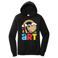 I Love Art Artist Painter Colorful Painting Gifts Women's Pullover Hoodie