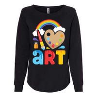 I Love Art Artist Painter Colorful Painting Gifts Womens California Wash Sweatshirt