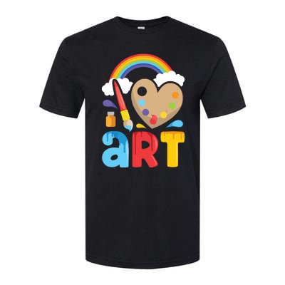 I Love Art Artist Painter Colorful Painting Gifts Softstyle® CVC T-Shirt