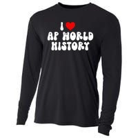 I Love AP World History Cooling Performance Long Sleeve Crew