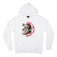 I Love A Man With A Beard Santa Claus Christmas Xmas Hoodie