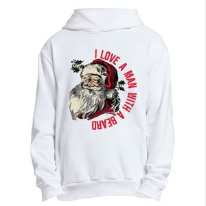 I Love A Man With A Beard Santa Claus Christmas Xmas Urban Pullover Hoodie