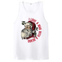 I Love A Man With A Beard Santa Claus Christmas Xmas PosiCharge Competitor Tank