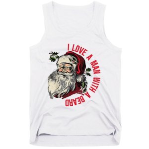 I Love A Man With A Beard Santa Claus Christmas Xmas Tank Top