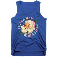 I Love A With A Beard Retro Christmas Santa Lovers Meaningful Gift Tank Top