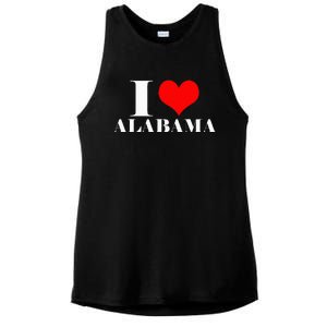 I Love Alabama Usa Ladies PosiCharge Tri-Blend Wicking Tank