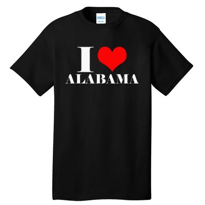 I Love Alabama Usa Tall T-Shirt