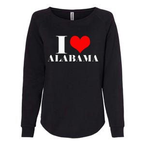 I Love Alabama Usa Womens California Wash Sweatshirt