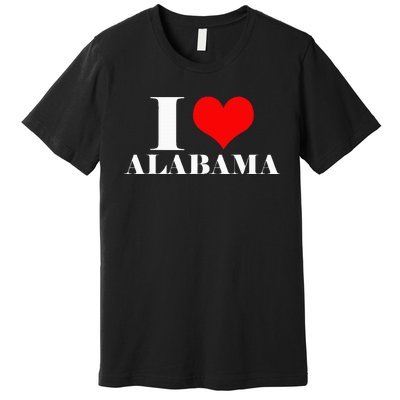 I Love Alabama Usa Premium T-Shirt