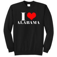 I Love Alabama Usa Tall Sweatshirt