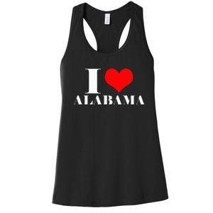 I Love Alabama Usa Women's Racerback Tank