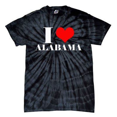 I Love Alabama Usa Tie-Dye T-Shirt