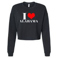 I Love Alabama Usa Cropped Pullover Crew