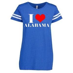 I Love Alabama Usa Enza Ladies Jersey Football T-Shirt