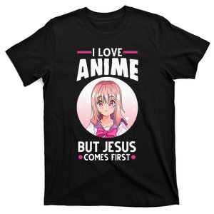 I Love Anime But Jesus Comes First Anime T-Shirt