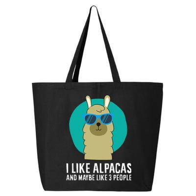 I Like Alpacas And Maybe Like 3 People Cute Alpaca 25L Jumbo Tote