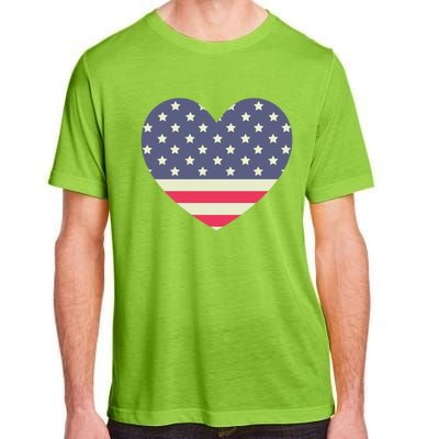 I Love America I Love Usa Heart Cute Gift Adult ChromaSoft Performance T-Shirt