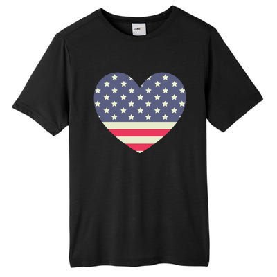 I Love America I Love Usa Heart Cute Gift Tall Fusion ChromaSoft Performance T-Shirt