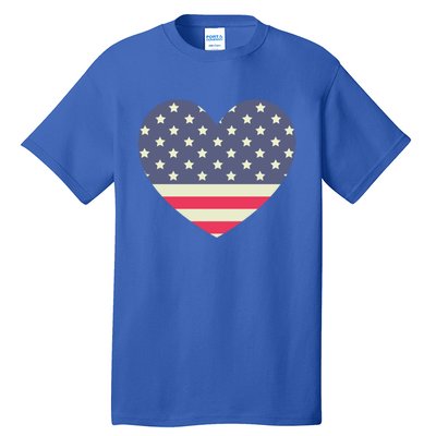 I Love America I Love Usa Heart Cute Gift Tall T-Shirt