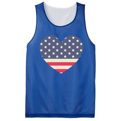 I Love America I Love Usa Heart Cute Gift Mesh Reversible Basketball Jersey Tank