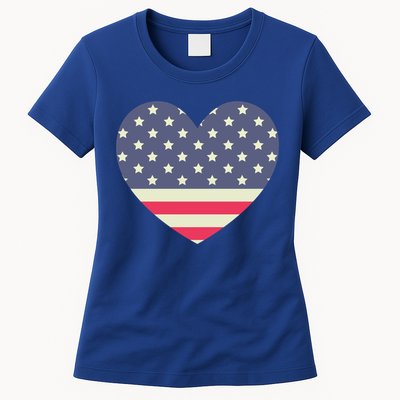 I Love America I Love Usa Heart Cute Gift Womens T-Shirt