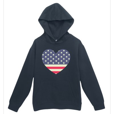 I Love America I Love Usa Heart Cute Gift Urban Pullover Hoodie