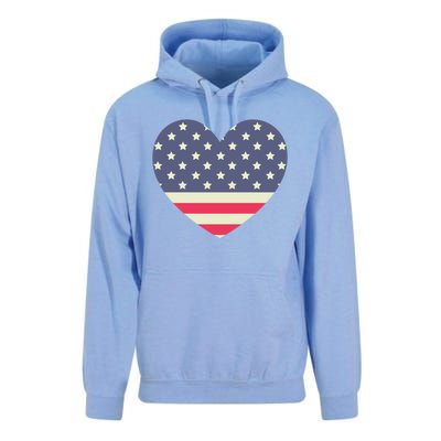 I Love America I Love Usa Heart Cute Gift Unisex Surf Hoodie