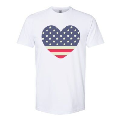 I Love America I Love Usa Heart Cute Gift Softstyle CVC T-Shirt