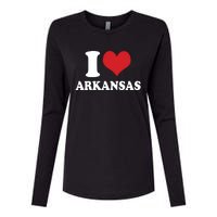 I Love Arkansas Ar American Usa Womens Cotton Relaxed Long Sleeve T-Shirt