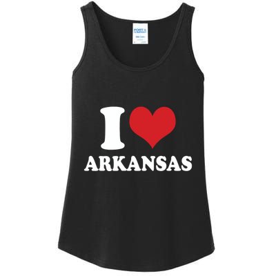 I Love Arkansas Ar American Usa Ladies Essential Tank