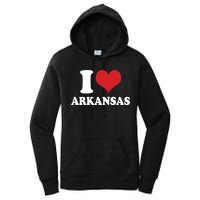 I Love Arkansas Ar American Usa Women's Pullover Hoodie