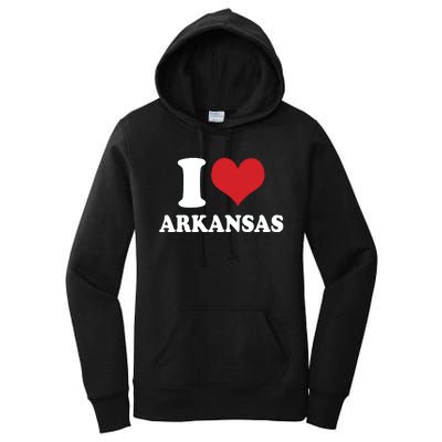 I Love Arkansas Ar American Usa Women's Pullover Hoodie