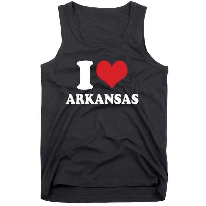 I Love Arkansas Ar American Usa Tank Top