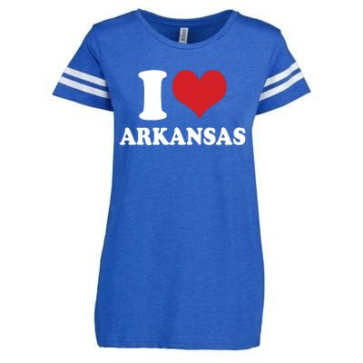 I Love Arkansas Ar American Usa Enza Ladies Jersey Football T-Shirt