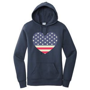 I Love America I Love Usa Heart Gift Women's Pullover Hoodie