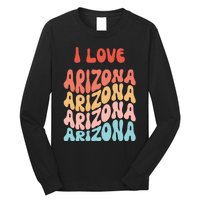 I Love Arizona Vintage Retro State Of Arizona Usa Long Sleeve Shirt