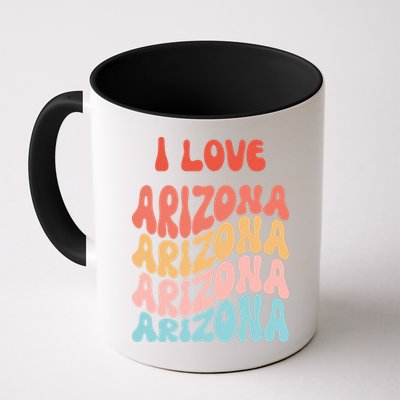 I Love Arizona Vintage Retro State Of Arizona Usa Mug