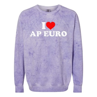 I Love Ap Euro Colorblast Crewneck Sweatshirt