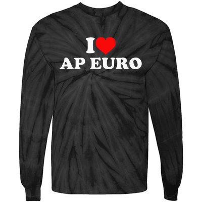 I Love Ap Euro Tie-Dye Long Sleeve Shirt