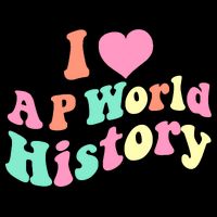 I Love AP World History Funny Groovy Design AP World History Bag